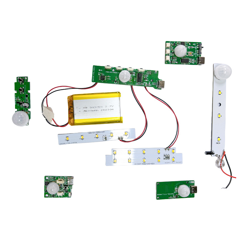 Human body sensor wall light cabinet light smart sensor rechargeable wardrobe light entry light PCBA Solution