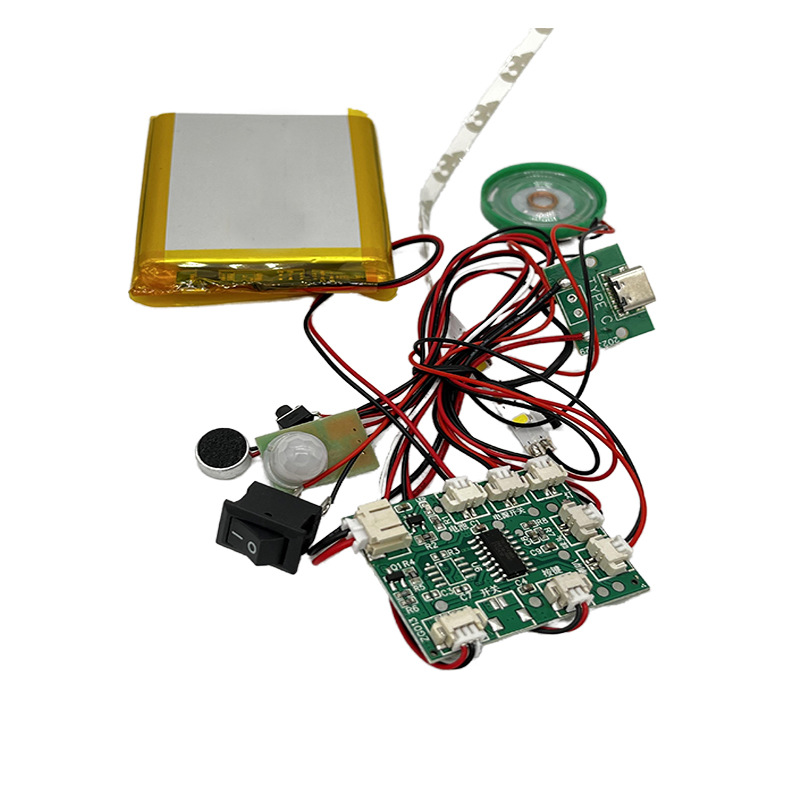 Lamp rechargeable multifunction music playback human sensor switch PCBA Solution
