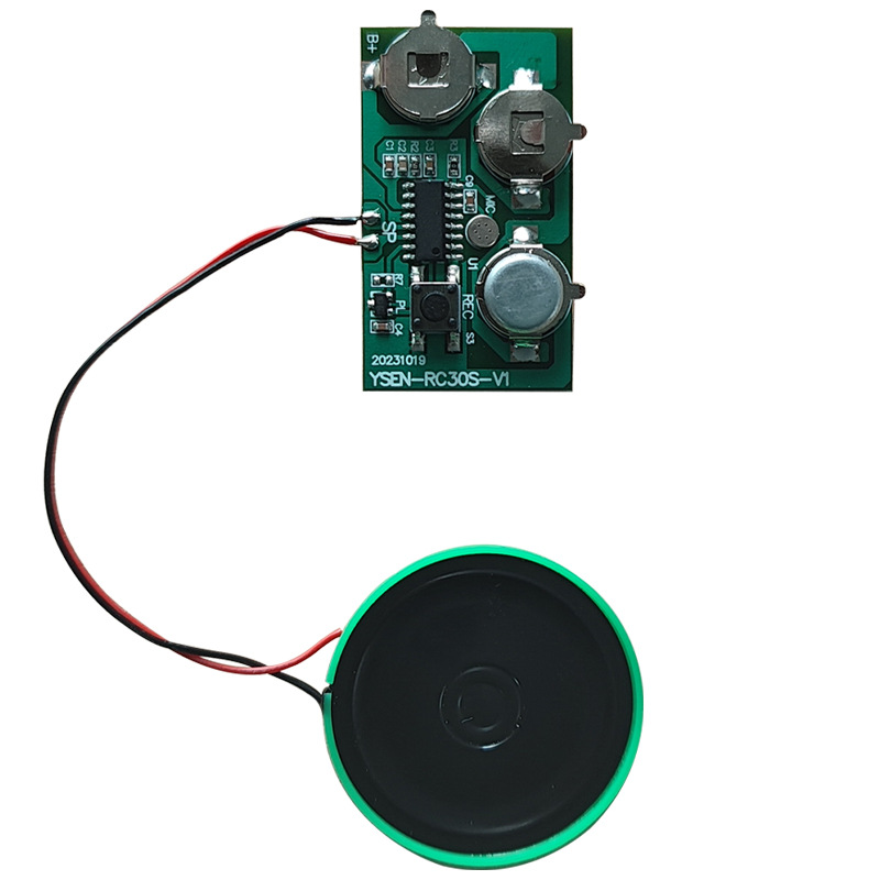 Voice recording sound glowing module recording greeting card PCBA Solution